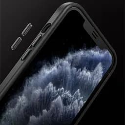 TPU+PC чохол Metal Buttons with MagSafe для Apple iPhone 13 (6.1") Чорний / Black - мініатюра 4