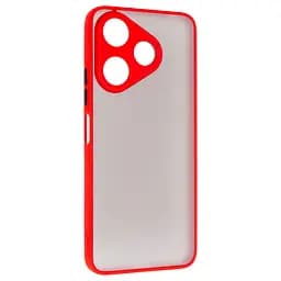 Чехол панель-накладка для Xiaomi Redmi 13 4G Poco M6 4G, Frosted Matte, красный, противоударный чехол с защитой всего корпуса, термополиуретан TPU + поликарбонат PC, ArmorStandart (ARM78271)