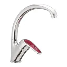 Смеситель для кухни Haiba Magic 777 с красной ручкой HB0680 Хром