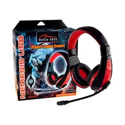 Навушники Media-Tech Nemesis USB Black-Red (MT3574) - мініатюра 6