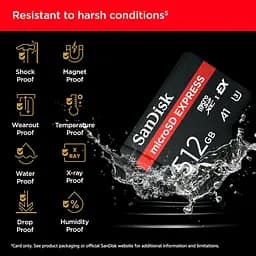 Карта пам'яті SanDisk 512GB microSDXC class 10 UHS-I U3 A1 Express (SDSQXFN-512G-GN4NN) - мініатюра 5