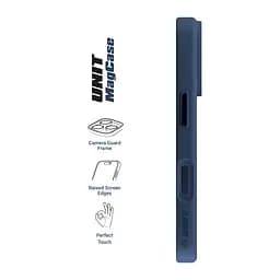 Чехол Apple iPhone 17 Pro, Unit MagSafe, синий, прозрачный, MagSafe, противоударный, магнитный, панель-накладка с поддержкой MagSafe, с поддержкой беспроводной зарядки, TPU+PC, защита всего корпуса, ударопрочный, ArmorStandart (ARM86290) - мініатюра 3