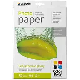 Фотобумага ColorWay A4 135г SuperGlossy, 50c. (PGS1358050A4)