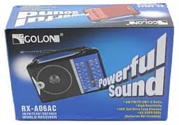 Потужний цифровий портативний FM радіоприймач Golon RX-A06AC - мініатюра 3