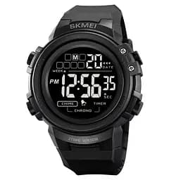 Годинник чоловічий наручний спортивний Skmei 2260 (Чорний з чорним)