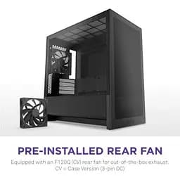 Корпус для ПК NZXT H3 Flow All Black (CC-H31FB-01) - мініатюра 9