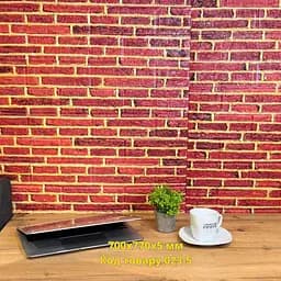 Самоклеюча декоративна 3D панель міні цегла 700x770x5 мм - мініатюра 4