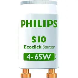 Стартер Philips S10 4-65W SIN 220-240V WH 2BC/10 у блістері 2 шт.