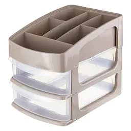 Органайзер универсальный Idea Home средний 2 секции (2779-IH-капучино)