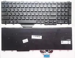 Клавіатура для ноутбуків Dell Latitude 5500, 5501, Precision 3500, 3501, 3540, 3541 Series чорна без рамки