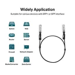 Кабель TP-Link Direct Attach SFP+ Cable for_10 Gigabit connections Up to 1m - мініатюра 4