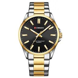 Curren 9090 Silver-Gold-Black