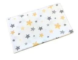 Пеленка байковая Moontime "Звездопад серо-желтый"
