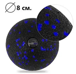 Набір для масажу та йоги PowerPlay PP_4093 EPP (3 м'ячики + валик масажер 15*5,3 см) Blue + гумка 7,5 кг (PP_4093_Blue) - мініатюра 5