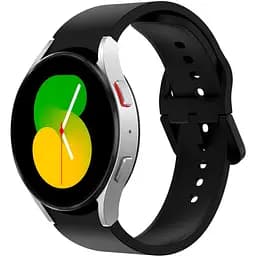 Ремінець для Samsung Galaxy Watch 7 - чорний ширина кріплення 20мм силікон Watchbands Color Angle (W48-0WBWB40028947)