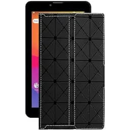 Чехол StatusCASE из экокожи для планшета Prestigio Wize 4117 3G Черный ромб