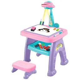 Детский столик Limo Toy AK 0004 с проектором для рисования с трафаретами и магнитной доской
