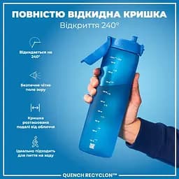 Пляшка для води ION8 1000 мл (ЕКО пляшка) BPA Free Blue (I8RF1000BLU) - мініатюра 3