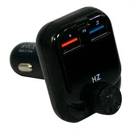 ФМ модулятор в машину автомобільний трансмітер із зарядкою HZ H43+ BT TYPE-C - мініатюра 6