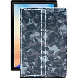 Чехол StatusCASE из экокожи для планшета Blackview Tab 8e Хаки-синий