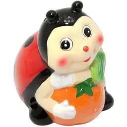 Копилка Божья Коровка с Апельсином керамическая 12х9.5х9 см