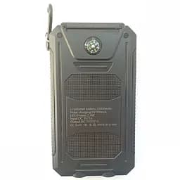 Павербанк Solar Power Bank із сонячною панеллю та ліхтариком 20000 mAh Black (11227) - мініатюра 2
