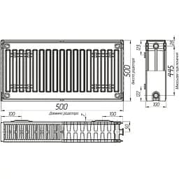 Радіатор сталевий панельний Kalite 22 500x500 мм білий (22315) - мініатюра 5