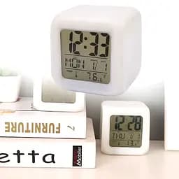 Годинник UFT Clock kub Colour Changing з термометром хамелеон - мініатюра 6