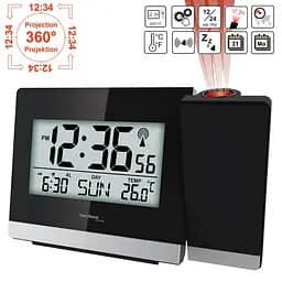Проекційний годинник цифровий Technoline WT536 Black