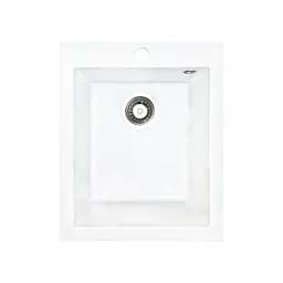 Кухонна мийка Adamant BOARD біла 410x495x190 мм, без крила 41 см