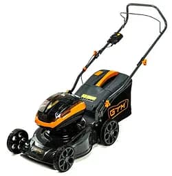 Газонокосарка акумуляторна GTM BLM42 2x18 В + 2 АКБ та 2 ЗП (BLM42_KIT)