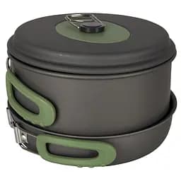 Набір посуду Bo-Camp Explorer 3 Pieces Hard Anodized Grey/Green (2200239), Сірий - мініатюра 2