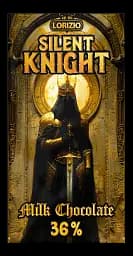 Шоколад молочний Lorizio 36 % "SILENT KNIGHT" 100 г