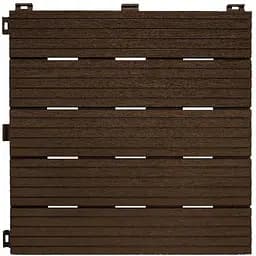 Напольное покрытие MultyHome Cosmopolitan декоративное рифленое 30х30 см 6 шт. коричневое (80142)