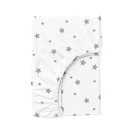 Набір простирадл на резинці Cosas BEIGE/GREY STARS 160х200х20 см (Set_Beige_StarGrey_160x200_2) - мініатюра 4