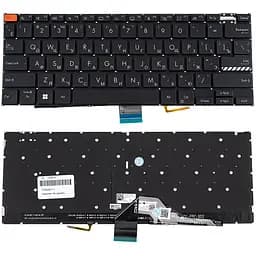 Клавіатура для ноутбука ASUS (K3402 series) rus, black, без фрейму, підсвічування клавіш (Red Esc)