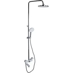 Душова система універсальна Qtap Jay на три споживача (з виливом) QTJAY111CRW45555 Chrome/White, Білий