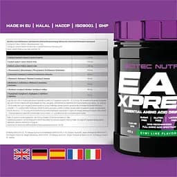 Амінокислоти Scitec Nutrition EAA Xpress Ківі-лайм 400 г - мініатюра 2