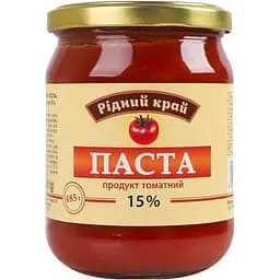 Продукт томатный Рiдний край Паста 15% 485 г