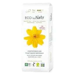 Органічні прокладки Eco by Naty Normal 14 шт. без крилець - мініатюра 2