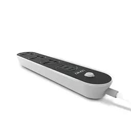 Мережевий зарядний пристрій подовжувач LDNIO SC3301 3 USB 3 розетки 1.6m сіро-чорний - мініатюра 3