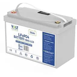 Аккумуляторная батарея Volt Polska LiFePO4 100Ah 100А + BMS + LCD