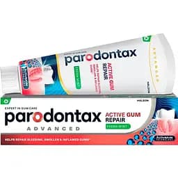 Набір: Паста зубна Parodontax Свіжа м'ята, Активне відновлення ясен 75 мл + Ополіскувач ротової порожнини Parodontax Active Gum Health Fresh Mint 500 мл - мініатюра 2