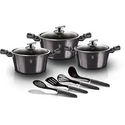 Набір посуду 10 предметів Berlinger Haus Metallic Line Carbon Pro Edition (BH-6919)
