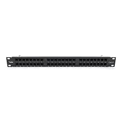 Патч-панель Merlion 48 портів UTP DUAL кат 6 19" 1U неекранована чорна Q10 (73-00879) - мініатюра 1
