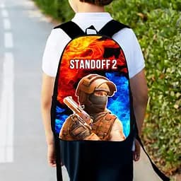 Рюкзак детский стендофф "Standoff2" 34х27см, городской ранец для мальчика с принтом (00344)