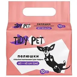Поглинальні пелюшки для тварин Tidy Pet 60х45 см 10 шт.