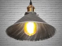 Світильник підвісний Diasha 6855-260-BK-SV Loft, E27, 40W, чорний метал, сучасний стиль, регульована висота, IP20 - мініатюра 4