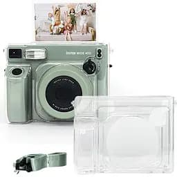 Набір камера Fujifilm Instax Wide 400 Фотопапір 20 шт. Прозорий чохол, Фотоальбом на 64 фото зелений - мініатюра 7
