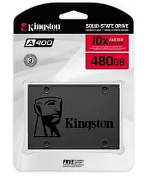 Твердотільний накопичувач SSD Kingston 480Gb, A400, SATA3, 2.5", 3D TLC, 500/450 МБ/с teh0019757 - мініатюра 2